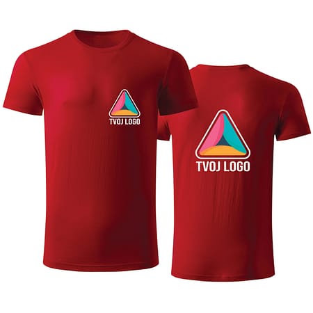 Crvena premium muška reklamna majica