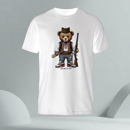 Bela muška majica Meda domaćin