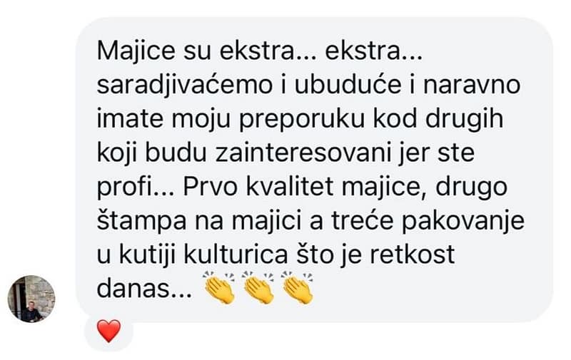 Utisci o muškim majicama sa natpisima