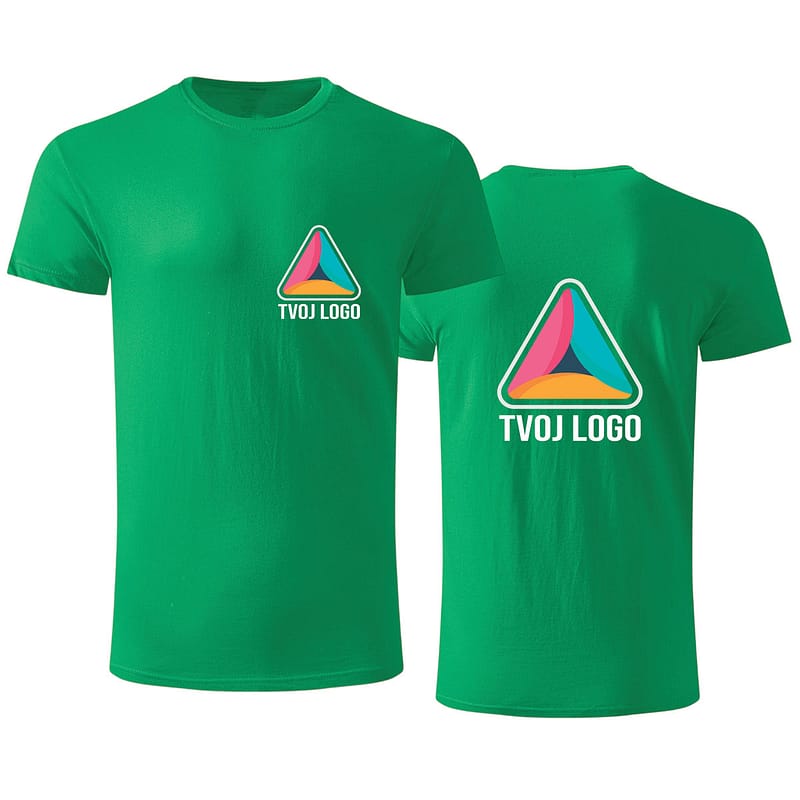 Keli zelena standard muška reklamna majica